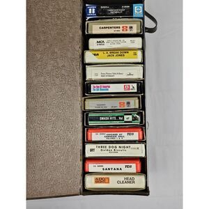 Lot of 12 VTG 8 Track Tapes. Santana, Three‎ Dog Night, Rod Stewart, Elton John.